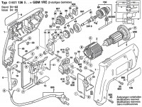 Bosch 0 601 136 503 Gbm 1 Re Drill 230 V / Eu Spare Parts